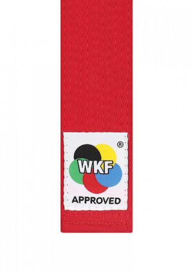 Пояс красный соревновательный Ката, TOKAIDO, одобрен WKF