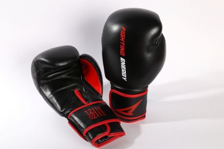 Перчатки для бокса FIGHTING ENERGY CLASSIC чёрные
