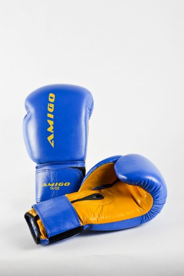Перчатки для бокса AMIGO синие
