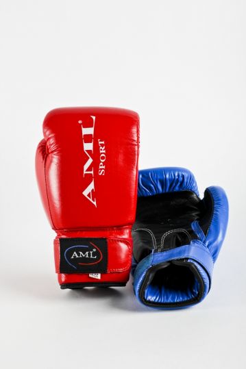 Перчатки для бокса AML Sport красные