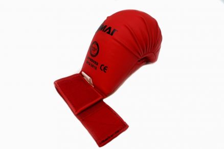 Перчатки для каратэ SMAI WKF с пальцем красные