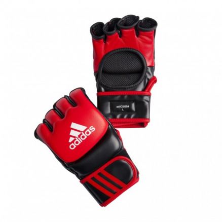Перчатки для ММА ADIDAS Ultimate Fight Gloves красные/чёрные