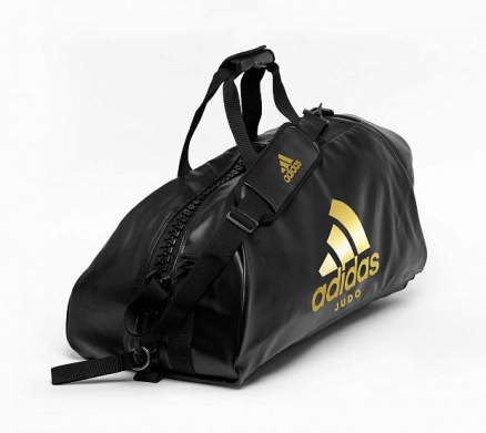 Сумка-рюкзак Training 2 in 1 PU Bag Judo M чёрно-золотая
