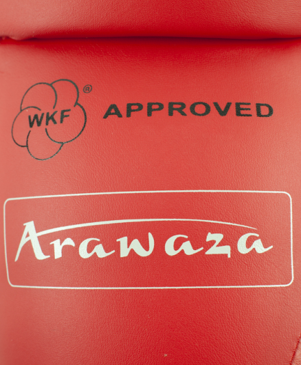 Защита голени и стопы Arawaza WKF красный