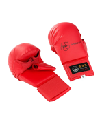 Накладки для карате с защитой большого пальца красные Tokaido WKF