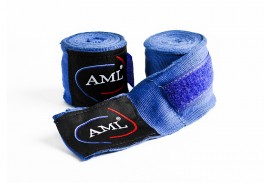 Бинты боксёрские AML эластичные синие