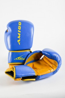 Перчатки для бокса AMIGO TRAINING синие
