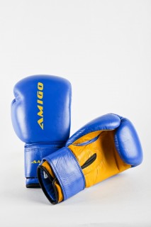 Перчатки для бокса AMIGO синие