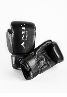 Перчатки для бокса AML Sport чёрные