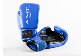 Перчатки для бокса AML Sport синие