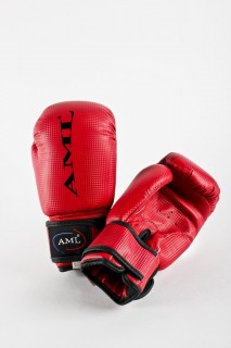 Перчатки для бокса AML красные