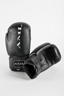Перчатки для бокса AML чёрные