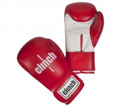 Перчатки для бокса CLINCH Fight красный/белые