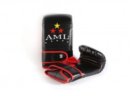 Перчатки для бокса AML Star снарядные чёрные