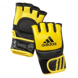 Перчатки для ММА ADIDAS Ultimate Fight Gloves жёлтые/чёрные