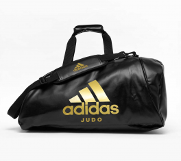 Сумка-рюкзак Training 2 in 1 PU Bag Judo M чёрно-золотая